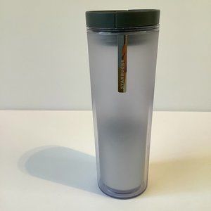 2013 Starbucks Frosted Gray Clear Ombre Tumbler